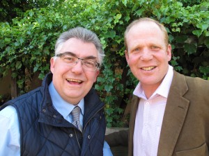 Agricultural speakers Jamie Gwatkin and Antony Pearce: thirty minutes to re-focus the farming business